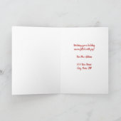 ヴィンテージ引っ越しましたメリークリスマスカード シーズンカード (内部)