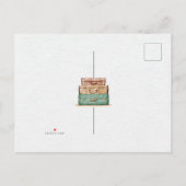 ヴィンテージ引っ越しました移動告知ポストカード 案内ポストカード (裏面)