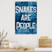 ヴィンテージ引用文ことわざプリント「ヘビは人々」アート ポスター (キッチン)