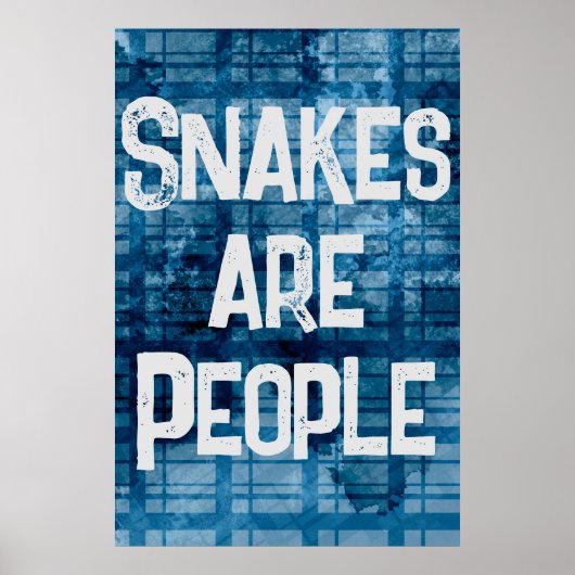 ヴィンテージ引用文ことわざプリント「ヘビは人々」アート ポスター (正面)