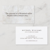 ヴィンテージ引用文作家、ライター用名刺 名刺 (正面/裏面)