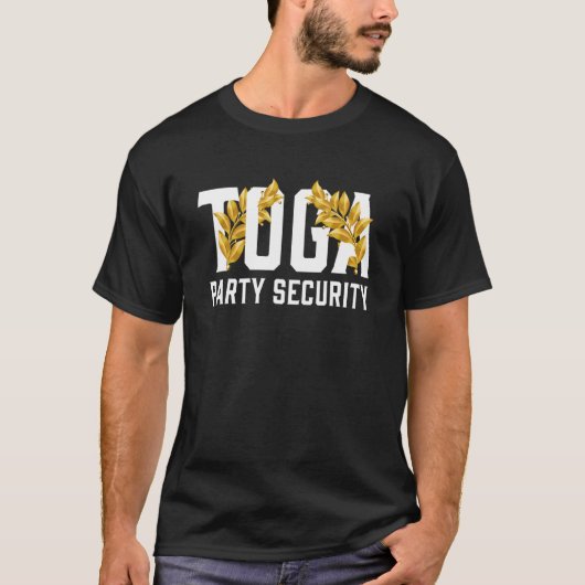 ヴィンテージ引用文男子学生の社交クラブSorority TogaパーティーSecur Tシャツ (正面)