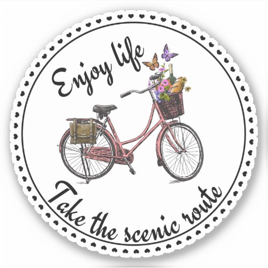 ヴィンテージ引用文 シール (正面)