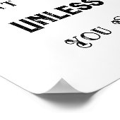 ヴィンテージ引用文、夢は動作しない ポスター (角)