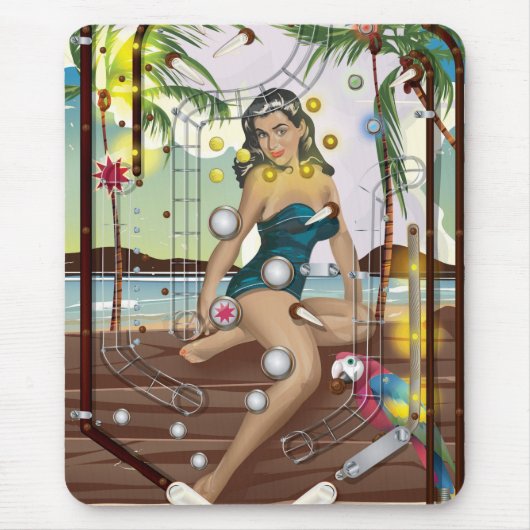 ヴィンテージ弾球機 マウスパッド (正面)