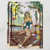 ヴィンテージ弾球機 招待状 (正面/裏面)