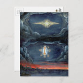 ヴィンテージ彗星ブックイラストレーションペルティカ ポストカード (正面/裏面)