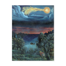 ヴィンテージ彗星ブックイラストレーションマイル