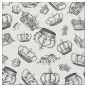 ヴィンテージ彫り王室のクラウン ファブリック (クローズアップ)