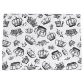 ヴィンテージ彫り王室のクラウン ラージペーパーバッグ (正面)