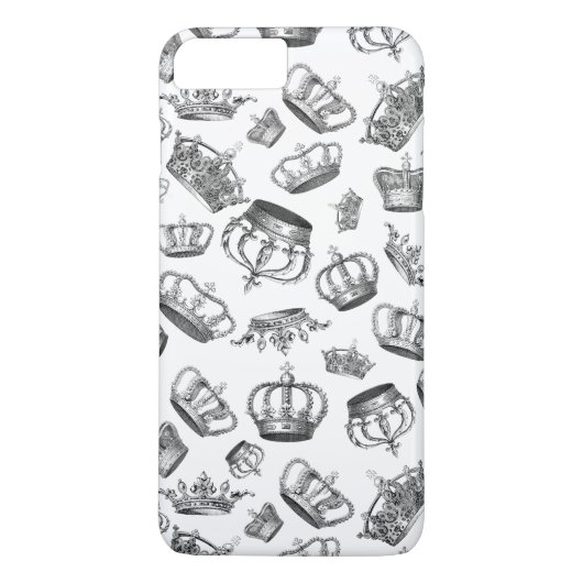 ヴィンテージ彫り王室のクラウン Case-Mate iPhoneケース (裏面)