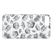 ヴィンテージ彫り王室のクラウン Case-Mate iPhoneケース (裏面(横))