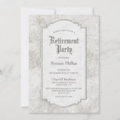 ヴィンテージ彫り石除けパーティー 招待状 (正面)