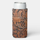 ヴィンテージ彫刻革 スリム缶クーラー (Seltzer裏面)