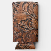 ヴィンテージ彫刻革 スリム缶クーラー (裏面)