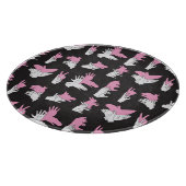 ヴィンテージ影の手のパターンデザイン カッティングボード (角)