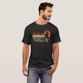 ヴィンテージ彼らは私トロリンの魚釣り漁師を見る Tシャツ (正面フル)