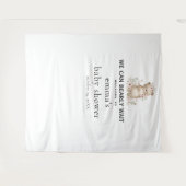 ヴィンテージ待ちシャワー背景 タペストリー (正面(横))