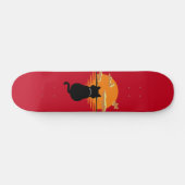 ヴィンテージ待ち猫自然都市 スケートボード (横)