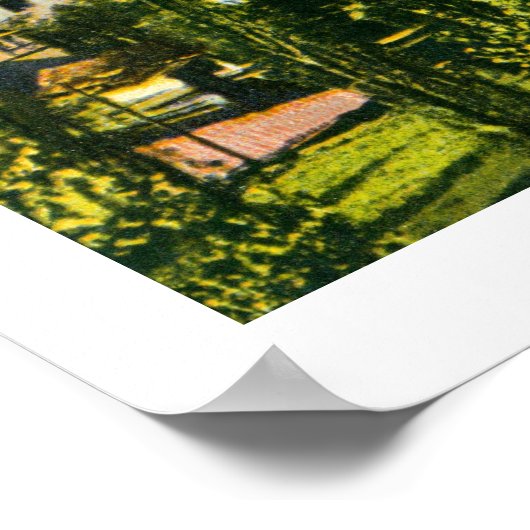 ヴィンテージ復元されたスピエズ（ベルン）スイスのアルプス ポスター (角)