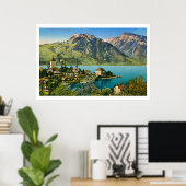 ヴィンテージ復元されたスピエズ（ベルン）スイスのアルプス ポスター (ホームオフィス)