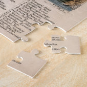 ヴィンテージ復元された山の高さインフォグラフィック, 1850 ジグソーパズル (側面)