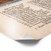 ヴィンテージ復元された山の高さインフォグラフィック, 1850 フォトプリント            (角)