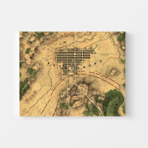 ヴィンテージ復元ゲチスバーグの戦いの地図， 1863