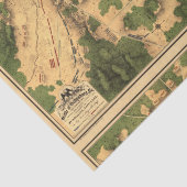 ヴィンテージ復元ゲチスバーグ戦闘地図,デコページ 薄葉紙 (詳細)