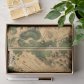 ヴィンテージ復元ゲチスバーグ戦闘地図,デコページ 薄葉紙 (ギフト)