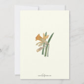 ヴィンテージ復活祭と平和メッセージ シーズンカード (裏面)