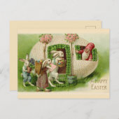 ヴィンテージ復活祭と格言復活祭の挨拶 ポストカード (正面/裏面)