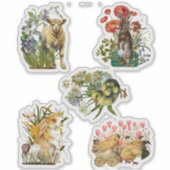 ヴィンテージ復活祭のステッカーセット シール (正面)