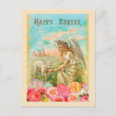 ヴィンテージ復活祭の挨拶 シーズンポストカード (正面)