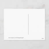 ヴィンテージ復活祭の蝶ポストカード シーズンポストカード (裏面)