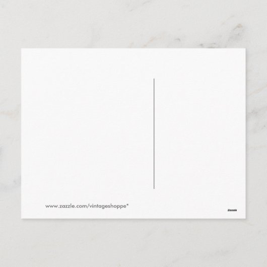 ヴィンテージ復活祭の蝶ポストカード シーズンポストカード (裏面)