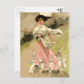 ヴィンテージ復活祭はがき ポストカード (正面/裏面)