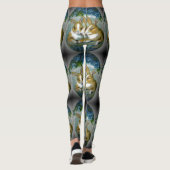 ヴィンテージ復活祭テクスチャード画像 レギンス (裏面)