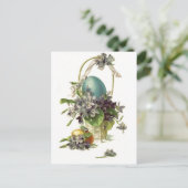 ヴィンテージ復活祭バスケット シーズンポストカード (スタンド正面)