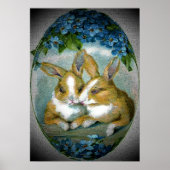 ヴィンテージ復活祭バニーテクスチャード画像, ZSSG ポスター (正面)