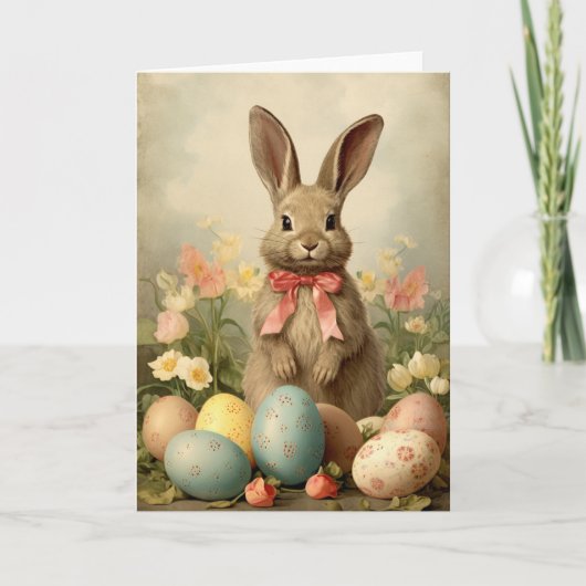 ヴィンテージ復活祭 カード (正面)