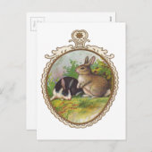 ヴィンテージ復活祭 シーズンポストカード (正面/裏面)