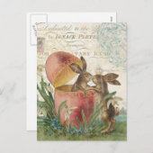 ヴィンテージ復活祭 シーズンポストカード (正面/裏面)