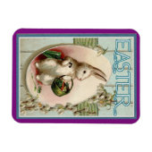 ヴィンテージ復活祭 マグネット (横)