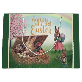 ヴィンテージ復活祭 ラージペーパーバッグ