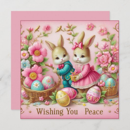 ヴィンテージ復活祭~平和を祈る~文芸 シーズンカード (正面/裏面)