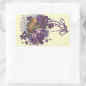 ヴィンテージ復活祭 長方形シール (バッグ)