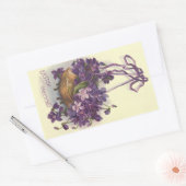 ヴィンテージ復活祭 長方形シール (封筒)