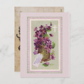 ヴィンテージ復活花葉書 シーズンポストカード (正面/裏面)