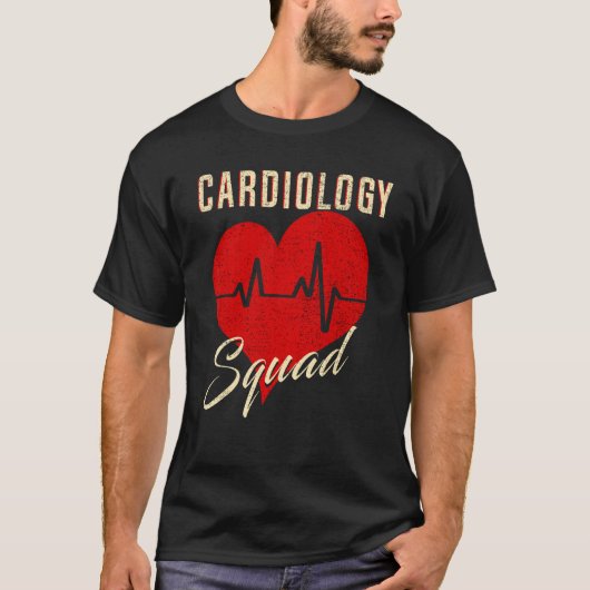 ヴィンテージ心臓病分隊心臓血管心臓科 Tシャツ (正面)